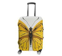 NTVOWPZO Housses de bagage pour valises de voyage, housses de protection pour valises de voyage, divers papillons jaunes, housses de valises élastiques lavables pour bagages de 48,3 à 81,3 cm, Style