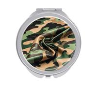NTVOWPZO Petit miroir de poche compact militaire numérique camouflage miroir de voyage miroir de maquillage rond compact double face miroir de poche portable pour sac à main