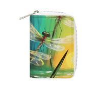 NTVOWPZO Porte-cartes de crédit pour homme - Porte-cartes de visite souple dansant avec libellules - Avec fermeture éclair - Style : 16 x 11,5 cm - Style : 16 x 11,5 cm, Style :, 16x11.5cm