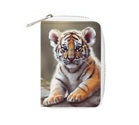 NTVOWPZO Porte-cartes de crédit pour homme - Porte-cartes de visite souple - Motif animal allongé - Avec fermeture éclair - 16 x 11,5 cm, Style :, 16x11.5cm