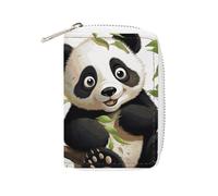NTVOWPZO Porte-cartes de crédit pour homme - Porte-cartes de visite souple - Panda sur la branche d'arbre - Avec fermeture éclair - Style : 16 x 11,5 cm - Style : 16 x 11,5 cm, Style :, 16x11.5cm