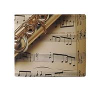 NTVOWPZO Portefeuille pour homme avec porte-cartes de crédit Flûte musicale mince pour femme Portefeuille à deux volets avec poche pour pièces de monnaie, style, taille unique, style, taille unique,