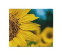 NTVOWPZO Portefeuille pour homme avec porte-cartes de crédit, joli tournesol, portefeuille fin pour femme, portefeuille à deux volets, poche pour pièces de monnaie, style, taille unique, style, taille