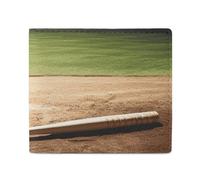 NTVOWPZO Portefeuille pour homme avec porte-cartes de crédit, terrain de sport de baseball, portefeuille fin pour femme, portefeuille à deux volets, poche pour pièces de monnaie, style, taille unique,