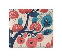 NTVOWPZO Portefeuille pour homme avec porte-cartes de crédit « There Are Fruits on The Tree » - Portefeuille fin pour femme - Portefeuille à deux volets avec poche pour pièces de monnaie - Style -