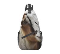 NTVOWPZO Sac à bandoulière pour femme et homme, sac banane de voyage, léger et décontracté, Animaux Chèvre, taille unique