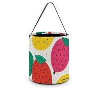 NTVOWPZO Sacs à friandises ou astuces d'Halloween colorés fruits d'été Sac fourre-tout Seau à bonbons d'Halloween Sacs fourre-tout Halloween Sacs à bonbons, style, taille unique, style, taille unique,