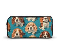 NTVOWPZO Trousse à stylos esthétique, avec de nombreux motifs Beagle, trousse de maquillage, organiseur de bureau pour bureau, style, 22 x 12 x 5 cm, trousse à crayons, Style :, 22*12*5cm, Trousse à