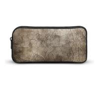 NTVOWPZO Trousse à stylos esthétique en cuir gris texturé - Trousse de maquillage portable pour bureau - 22 x 12 x 5 cm, Style :, 22*12*5cm, Trousse à crayons