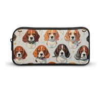 NTVOWPZO Trousse à stylos esthétique, motif beagle, trousse de maquillage, organiseur de bureau pour bureau, style, 22 x 12 x 5 cm, trousse à crayons, Style :, 22*12*5cm, Trousse à crayons