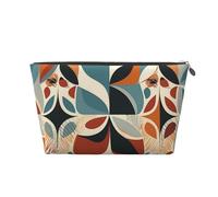NTVOWPZO Trousse de toilette de voyage pour femmes et hommes avec motifs complexes - Grande capacité - Résistante à l'eau, Argenté., Taille unique