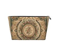 NTVOWPZO Trousse de toilette de voyage pour homme et femme - Beige et vert - Grande capacité - Résistante à l'eau, Argenté., Taille unique