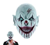 Ntwdby Masque de clown d'Halloween, Masque de Clown d'Horreur Halloween, Masque de Clown Effrayant en Latex, Killer Horror Masque de Clown pour Halloween Carnaval, pour Adultes Adolescents
