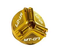 NTWNTW Bouchon de Remplissage d'huile Moteur Compatible avec MT07 MT-07 FZ07 MT 07 2014 2015 2016 2017 2018 2019 2020 2021 2022, Accessoires de Protection(M2.7 Gold)