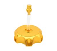 NTWNTW Bouchon de réservoir de Carburant de Course en Aluminium CNC de 50 mm avec Bouchon d'aération, Compatible avec Motos, Dirt Bikes et VTT(Yellow)