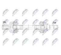 NTY Arbre d’entraînement NPW-ME-223 Pour Mercedes-Benz, 825 mm, 24/30, Neuf