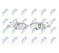 NTY Arbre de transmission Cardan NPW-TY-056 Essieu avant droit 915mm