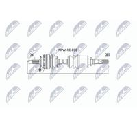 NTY Arbre de Transmission NPW-RE-036 Pour Nissan Opel Renault Neuf