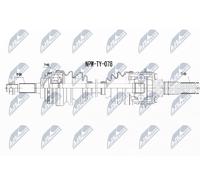 NTY NPW-TY-078 Arbre de transmission
