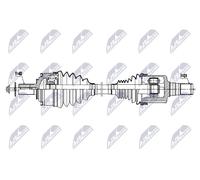 NTY Arbre de transmission NPW-VV-164 Pour Volvo, 599 mm, Avant gauche