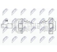 NTY Arbre de transmission NPW-VW-188 arrière pour Porsche Cayenne / VW Touareg 7L0501201A