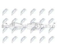 NTY Arbre d'entraînement NPW-PE-053 Compatible avec CITROËN SPACETOURER Bus