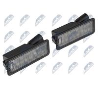 NTY Éclairage De Plaque ELP-WW-038 LED Pour Seat Skoda VW 2001+ Paire