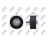 NTY Galet Guide Renvoi Courroie à Côtes 65 mm 29 mm RNK-AR-014 Pour Alfa Romeo