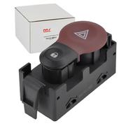 NTY Interrupteur des feux de détresse EWS-RE-063 Compatible avec: RENAULT CLIO III, KANGOO Express, MODUS/GRAND MODUS