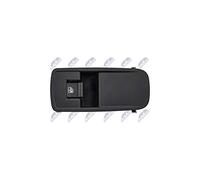 NTY Interrupteur lève-vitre compatible avec Alfa Romeo, Bouton-poussoir, Levier de charnière, Manuel, Noir