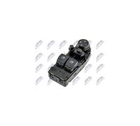 NTY Interrupteur Lève-Vitre Compatible avec BMW, Type Bouton, Manuel, Noir