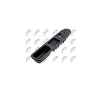NTY Interrupteur Lève-vitre Compatible avec Peugeot, Noir, Rocker, Levier de Charnière, Manuel, 3A, IP20