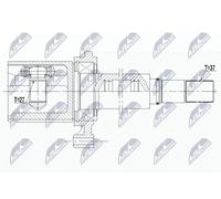 NTY NPW-WW-130 Kit de tête de cardan