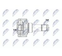 NTY NPW-BM-057 Jeu de joints, arbre de transmission