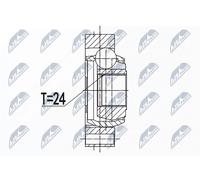 NTY NPW-BM-088 Jeu de joints, arbre de transmission