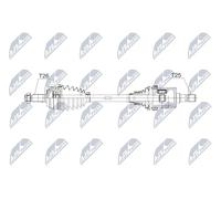 NTY NPW-HD-064 Arbre de transmission avant gauche
