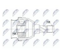 NTY NPW-PL-066 Jeu de joints, arbre de transmission pour OPEL