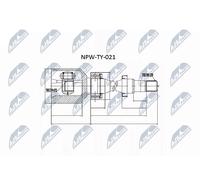 NTY NPW-TY-021 Jeu de joints, arbre de transmission pour TOYOTA