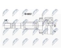 NTY NPW-VV-100 Jeu de joints, arbre de transmission pour VOLVO
