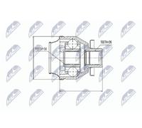 NTY NPW-VW-014 Jeu de joints, arbre de transmission pour VW