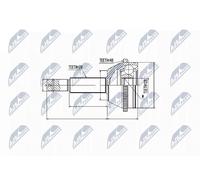 NTY NPZ-FR-038 Jeu de joints, arbre de transmission pour FORD