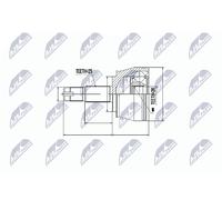 NTY NPZ-FT-035 Jeu de joints, arbre de transmission pour ALFA ROMEO,FIAT,LANCIA