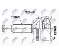 NTY NPZ-HY-555 Jeu de joints, arbre de transmission pour HYUNDAI