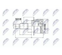 NTY Jeu de joints arbre trans. NPZ-SU-026 Cardan ext. avant gauche pour Suzuki/Fiat