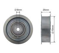 NTY Poulie De Courroie Crantée Compatible Pour Mercedes-Benz W211