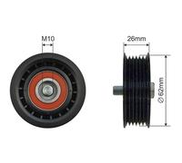 NTY Poulie De Courroie Crantée Pour VW Golf V 1K1 3.2 R32 4Motion Passat CC 357
