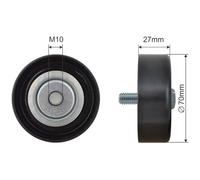 NTY Poulie De Guidage Pour Chevrolet Epica KL1 2.5
