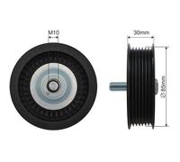 NTY Poulie De Guidage Pour Mercedes-Benz W176