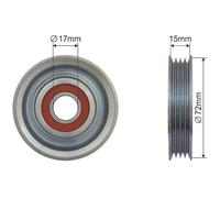 NTY Poulie De Guidage Pour Subaru Forester SG 2.0 X AWD