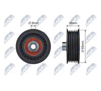 NTY Poulie tendeur de courroie RNK-FR-062 plastique pour Ford Transit 2.2 TDCi